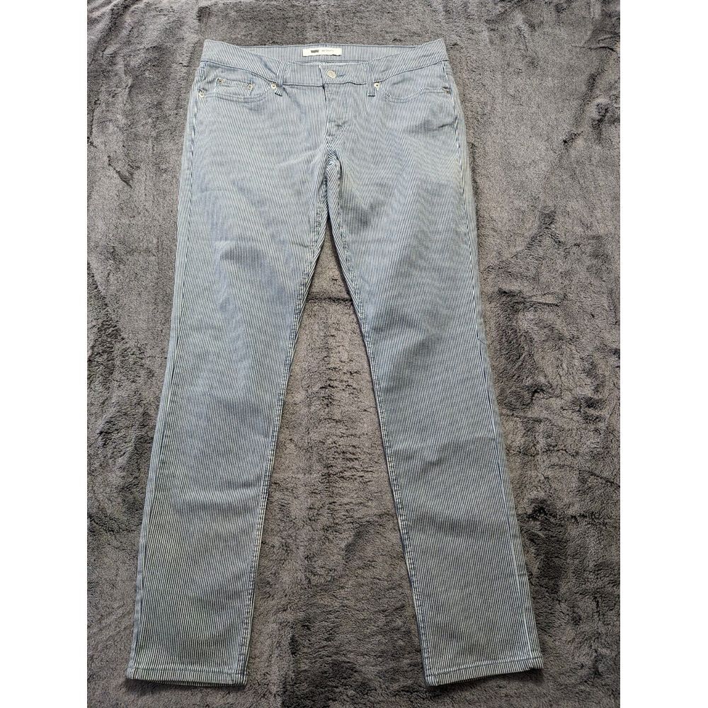 Levi's Women's Jeans in Light Blue Stripe